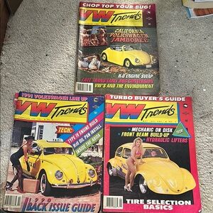 Lot of 3 VW Trends Magazine Collection ~ 1991